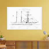 USCGC Alexander Hamilton wix-272 - SBD Canvas Afdruk (Insitu (Woonkamer))