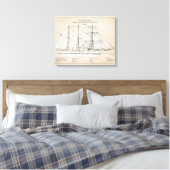 USCGC Alexander Hamilton wix-272 - SBD Canvas Afdruk (Insitu (Slaapkamer))