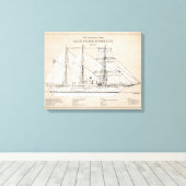 USCGC Alexander Hamilton wix-272 - SBD Canvas Afdruk (Insitu (Houten vloer))