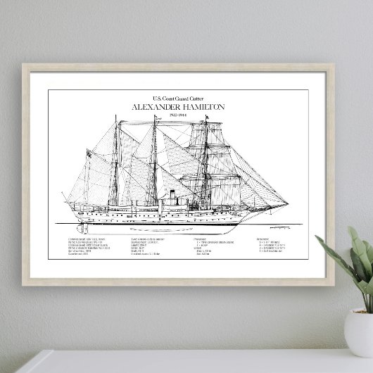 USCGC Alexander Hamilton wix-272 - SBD Foto Afdruk