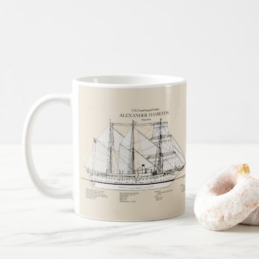 USCGC Alexander Hamilton wix-272 - SBD Koffiemok (Met donut)