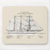 USCGC Alexander Hamilton wix-272 - SBD Muismat (Voorkant)