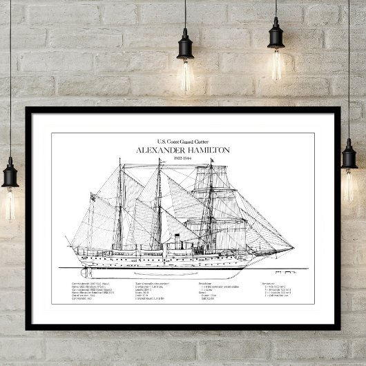 USCGC Alexander Hamilton wix-272 - SBD Poster