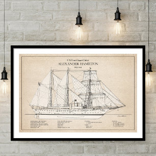 USCGC Alexander Hamilton wix-272 - SBD Poster