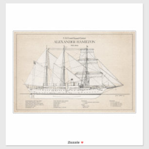 USCGC Alexander Hamilton wix-272 - SBD Sticker