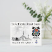 USCGC BIBB WPG-31/WHEC-31 CUTTER BRIEFKAART (Staand voorkant)