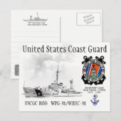 USCGC BIBB WPG-31/WHEC-31 CUTTER BRIEFKAART (Voorkant / Achterkant)