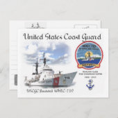 USCGC BOUTWELL WHEC-719 CUTTER BRIEFKAART (Voorkant / Achterkant)