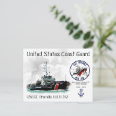 USCGC BRAMBLE WLB-392 BUOY TENDER-a Briefkaart (Staand voorkant)