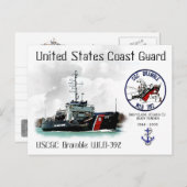 USCGC BRAMBLE WLB-392 BUOY TENDER-a Briefkaart (Voorkant / Achterkant)