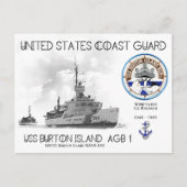 USCGC Burton Island WAGB-283 Ice Breaker Briefkaart (Voorkant)