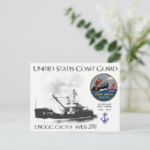 USCGC CACTUS WLB-270 BOEI-TENDER BRIEFKAART (Staand voorkant)