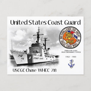 USCGC CHASE WHEC 718 CUTTER BRIEFKAART