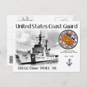 USCGC CHASE WHEC 718 CUTTER BRIEFKAART (Voorkant / Achterkant)
