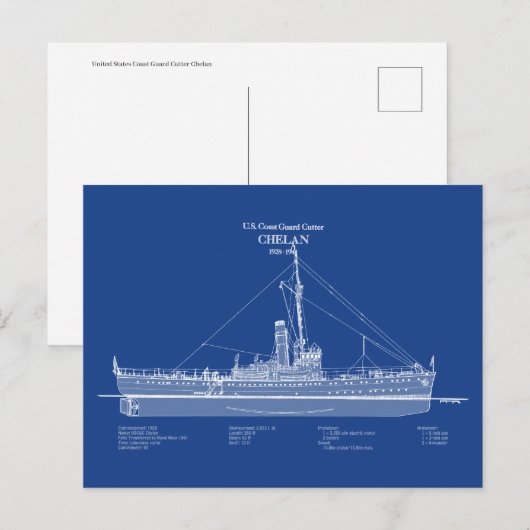 USCGC Chelan - ABD Briefkaart (Voorkant / Achterkant)