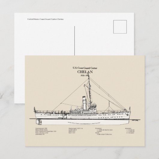 USCGC Chelan - SBD Briefkaart (Voorkant / Achterkant)