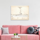 USCGC Chelan - SBD Canvas Afdruk (Insitu (Woonkamer))