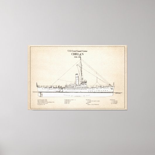 USCGC Chelan - SBD Canvas Afdruk (Voorkant)