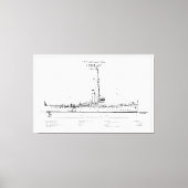 USCGC Chelan - SBD Canvas Afdruk (Voorkant)