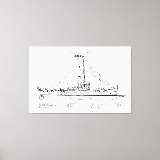 USCGC Chelan - SBD Canvas Afdruk (Voorkant)