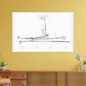 USCGC Chelan - SBD Canvas Afdruk (Insitu (Woonkamer))