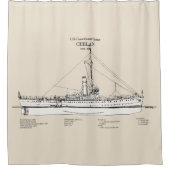 USCGC Chelan - SBD Douchegordijn (Voorkant)