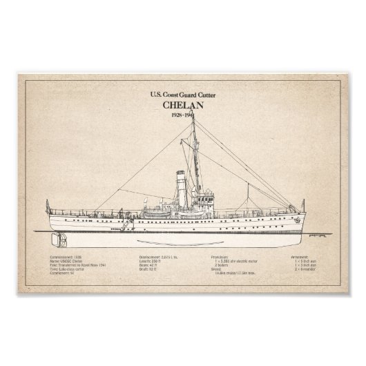 USCGC Chelan - SBD Foto Afdruk (Voorkant)