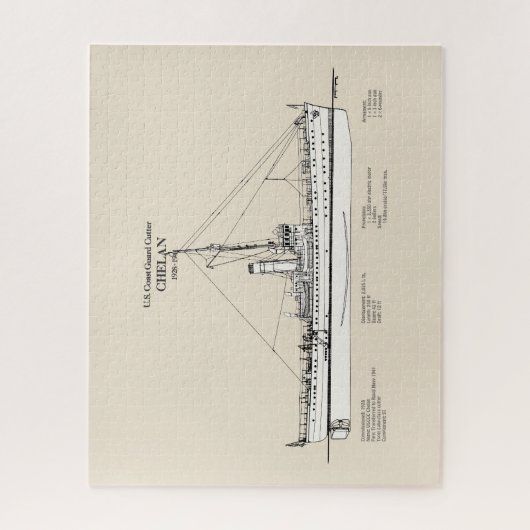 USCGC Chelan - SBD Legpuzzel (Verticaal)