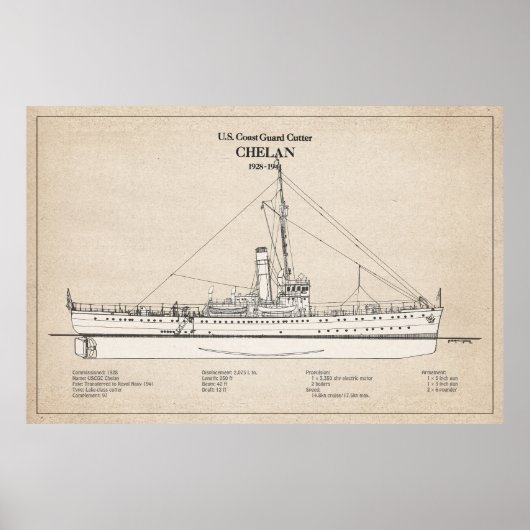 USCGC Chelan - SBD Poster (Voorkant)