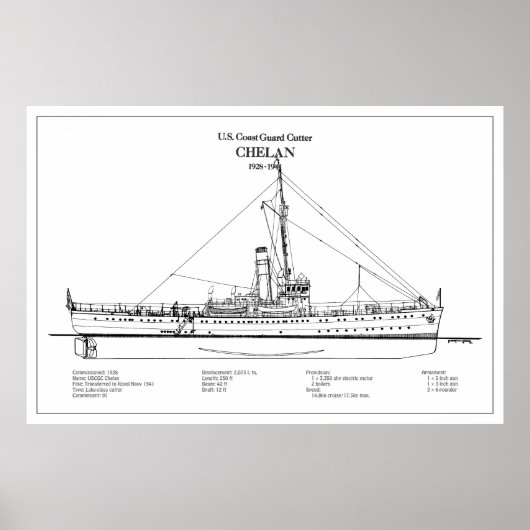 USCGC Chelan - SBD Poster (Voorkant)