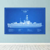 USCGC Cobb wpg-181 - ABD Canvas Afdruk (Insitu (Houten vloer))