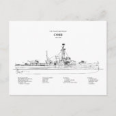 USCGC Cobb wpg-181 - BD Briefkaart (Voorkant)