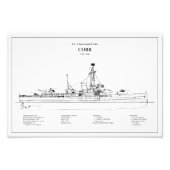 USCGC Cobb wpg-181 - BD Foto Afdruk (Voorkant)
