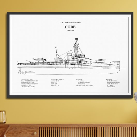 USCGC Cobb wpg-181 - BD Foto Afdruk