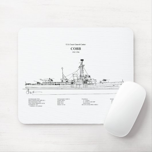 USCGC Cobb wpg-181 - BD Muismat (Met muis)