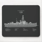 USCGC Cobb wpg-181 – PD Muismat (Voorkant)