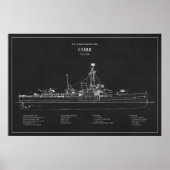 USCGC Cobb wpg-181 – PD Poster (Voorkant)