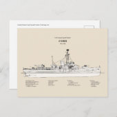 USCGC Cobb wpg-181 - SBD Briefkaart (Voorkant / Achterkant)
