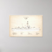 USCGC Cobb wpg-181 - SBD Canvas Afdruk (Voorkant)
