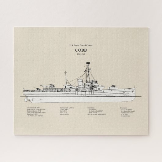 USCGC Cobb wpg-181 - SBD Legpuzzel (Horizontaal)