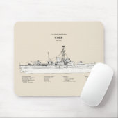 USCGC Cobb wpg-181 - SBD Muismat (Met muis)