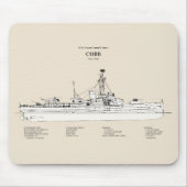 USCGC Cobb wpg-181 - SBD Muismat (Voorkant)