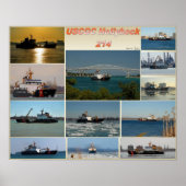 USCGC Cutter Hollyhock WLB-214 Poster (Voorkant)