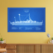 USCGC Duane wpg-33 - ABD Canvas Afdruk (Insitu (Woonkamer))