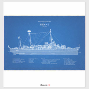 USCGC Duane wpg-33 - ABD Sticker