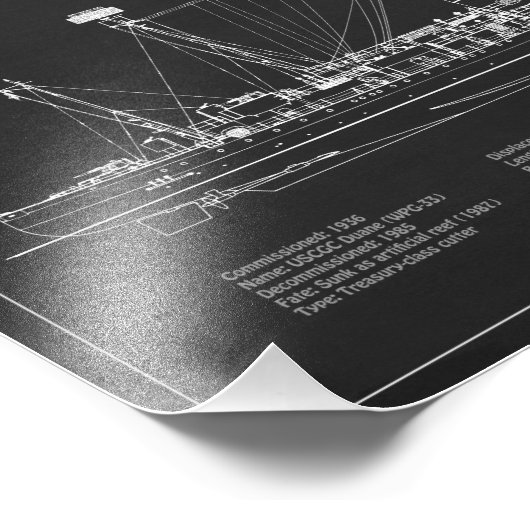 USCGC Duane wpg-33 – PD Foto Afdruk (Hoek)