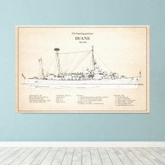 USCGC Duane wpg-33 - SBD Canvas Afdruk