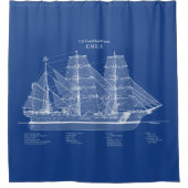 USCGC Eagle wix-327 - ABD Douchegordijn (Voorkant)