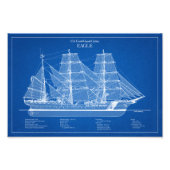 USCGC Eagle wix-327 - ABD Foto Afdruk (Voorkant)