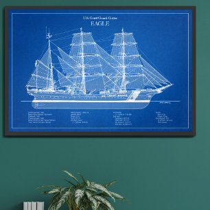 USCGC Eagle wix-327 - ABD Foto Afdruk